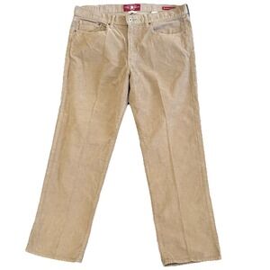Lucky Brand Corduroy Pants Mens 38x30 Tan 361 Vintage Straight Medium Wale